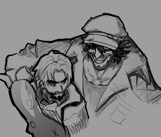 Drifter and Cass doodle